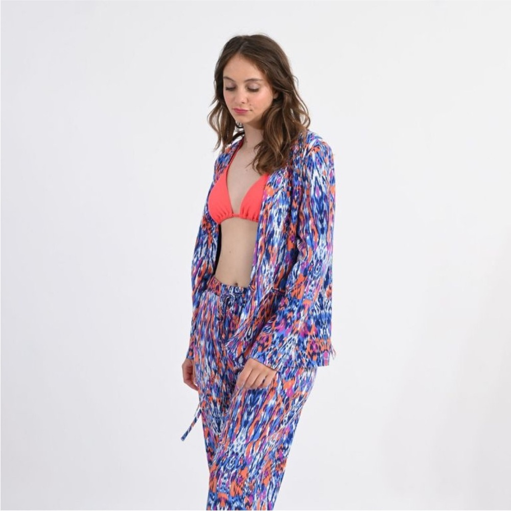 Women's Multicolor Patterned Jacket - image 4